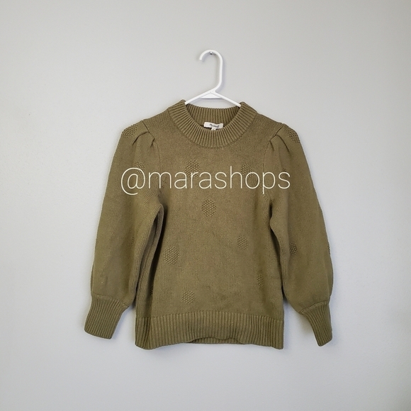 Madewell Dotted Eaton Puff sweater - Picture 4 of 7